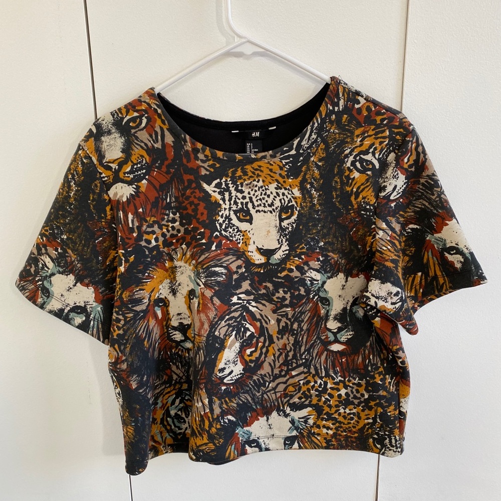 Tiger Print Crop Top